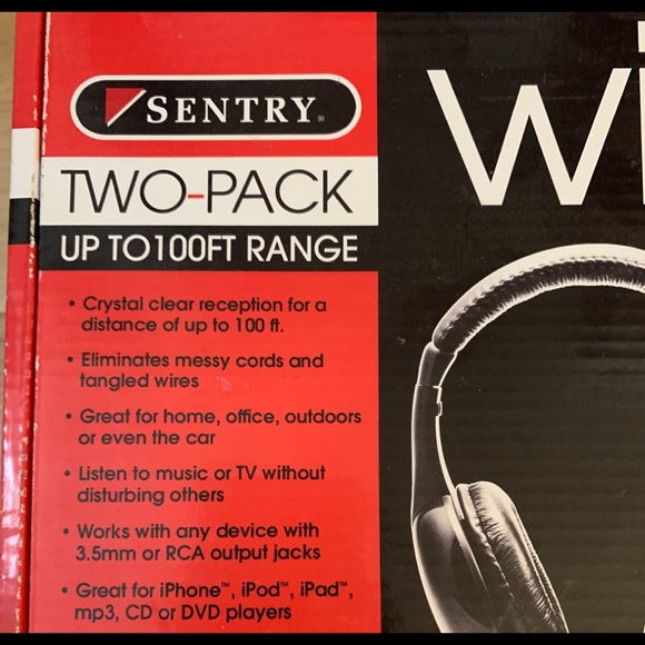 NWOT/in Box Wireless TV Headphones/Transmitter - Picture 2 of 10